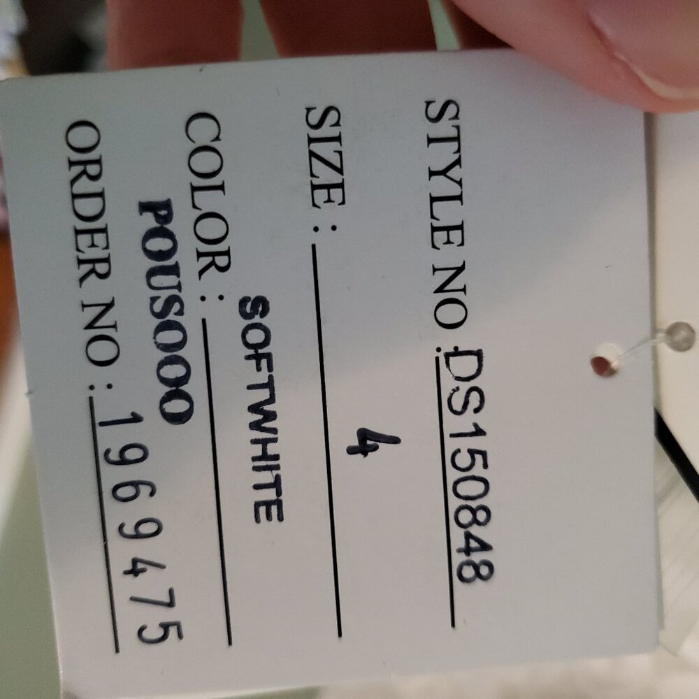 David's Bridal White Lace Top - Picture 7 of 7